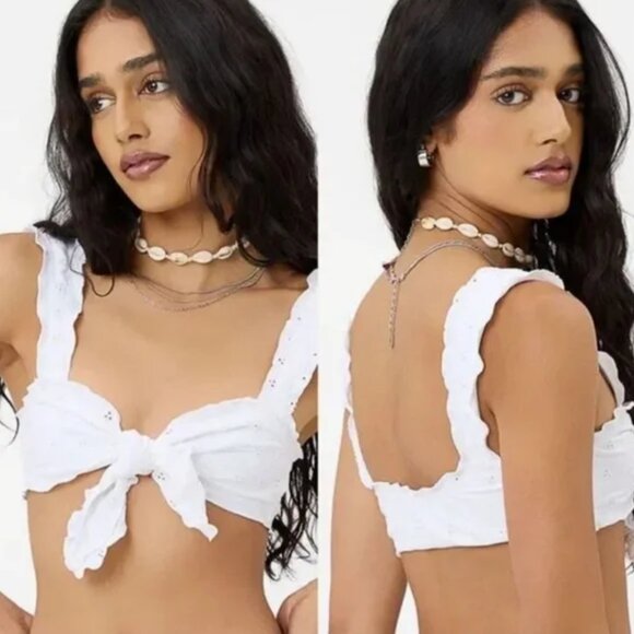 Frankies Biknis Colby Top White Large - Picture 1 of 2